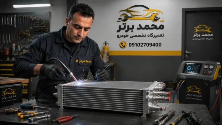 نشت یابی و تزریق گاز کولر
